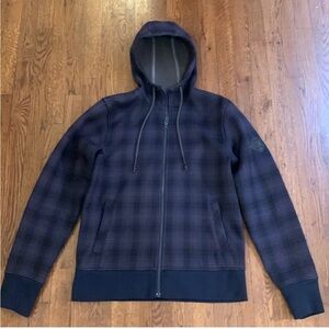 THE NORTH FACE OUTBOUND FULL-ZIP HOODIE MEN'S in Cosmic Blue Plaid Large